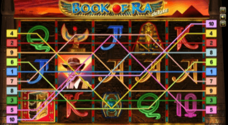 Lines ในเกม Book of Ra Deluxe