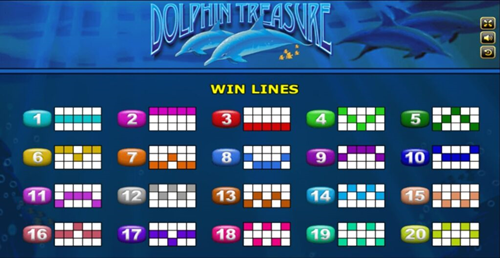 Lines เกม Dolphin Treasure