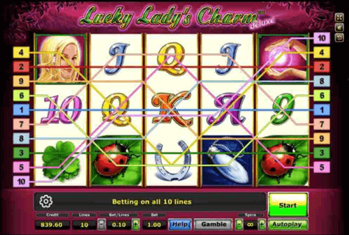Lines เกม Lucky Lady Charm
