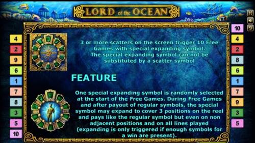 ฟีเจอร์พิเศษในเกม Lord Of The Ocean