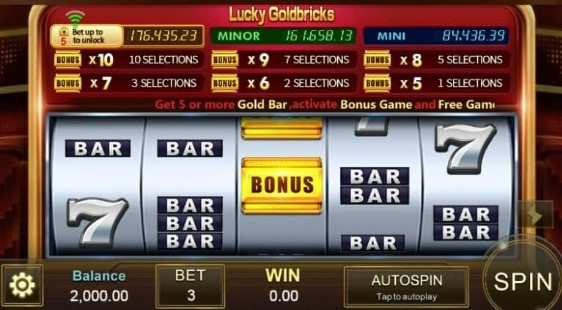รูปแบบของเกม Lucky Goldbricks
