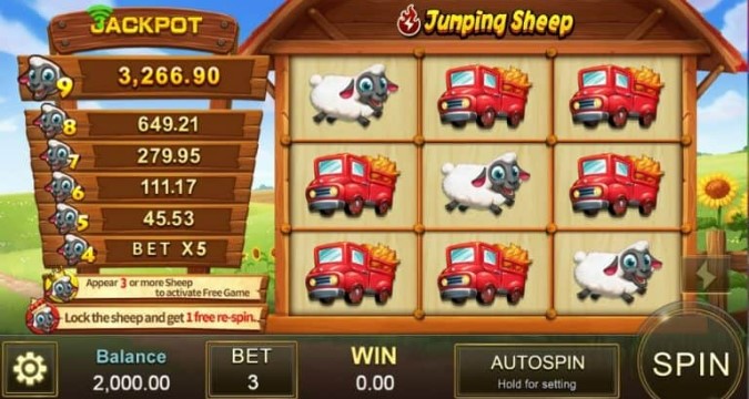 รูปแบบของเกม Jumping Sheep